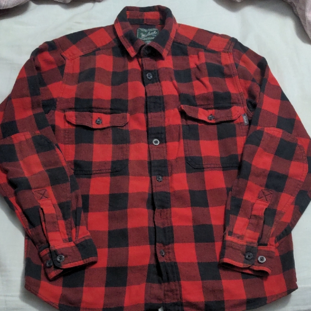 Woolrich Buffalo Plaid Shacket Flannel Size Medium